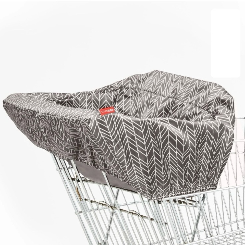 Skip Hop Take Cover Shopping Cart & High Chair Cover, Grey Feather